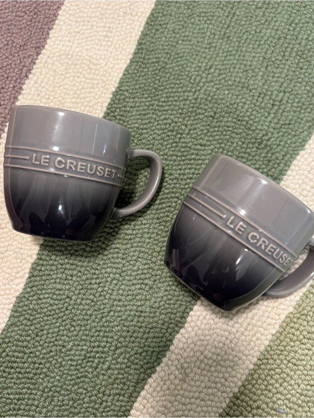 Le Creuset 350ml Manila Coffee Mugs Flint - Set of 2